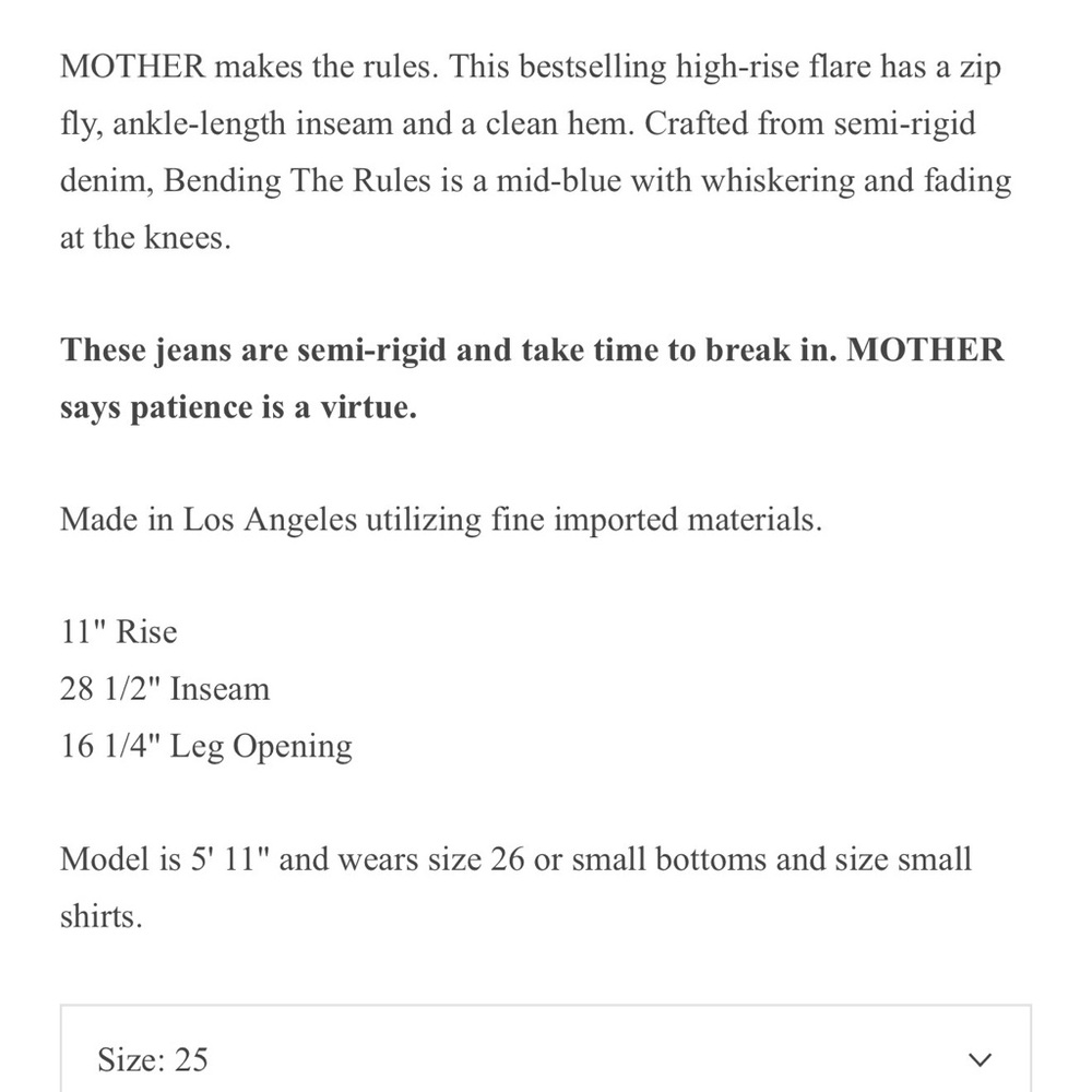 MOTHER Classic Denim Straight Leg Jeans - Picture 6 of 6